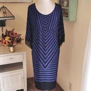 Catherines Slinky Dress With Fringe